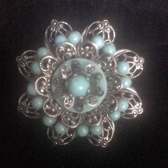 Turquoise Brooch - Picture 4 of 4